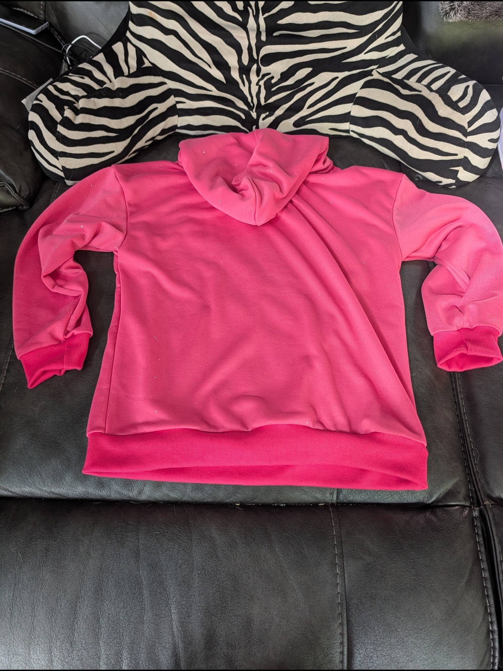 Women's Pink Sparkle Hooded Sweatshirt